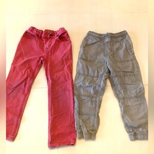 Set of 2 boys size 6 Nantucket Red and Tan Pants